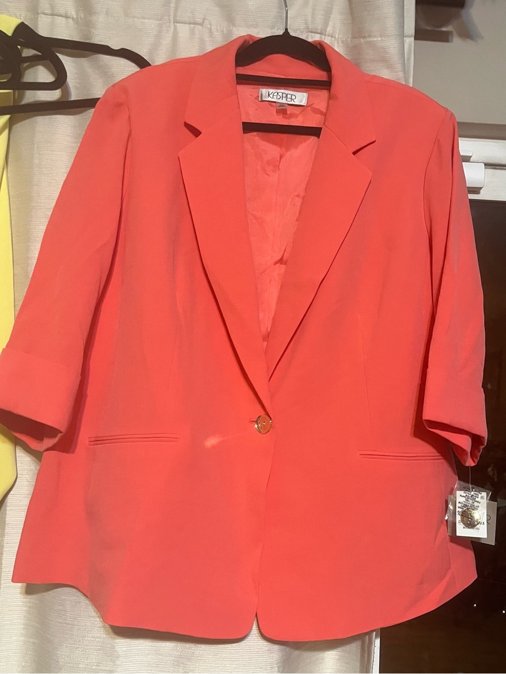 NWT Kasper Coral Blazer Size 22w